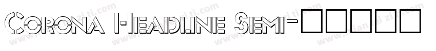 Corona Headline Semi字体转换